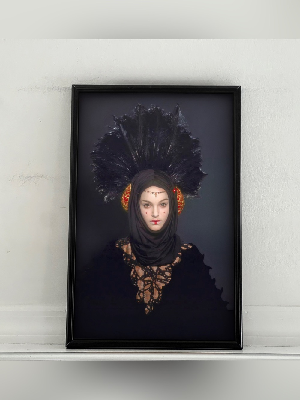 Natalie Portman Padme Amidala Black Dress STAR WARS Poster